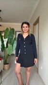 ORJ. GOLD DÜĞMELİ HIRKA LACİVERT