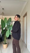 PAMUKLU GÖMLEK SİYAH
