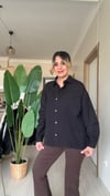 PAMUKLU GÖMLEK SİYAH
