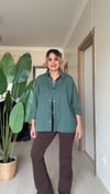 PAMUKLU GÖMLEK YEŞİL