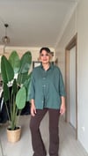 PAMUKLU GÖMLEK YEŞİL