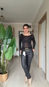 ZR MUMLU JEAN SİYAH