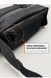 Active Crossbody  Unisex Çok Bölmeli Bel ve Omuz Çantası