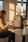Unisex Laptop Bölmeli USB Destekli Sırt Çantası - Su Geçirmez
