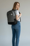 Unisex Laptop Bölmeli USB Destekli Sırt Çantası - Su Geçirmez