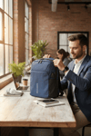 Unisex Laptop Bölmeli USB Destekli Sırt Çantası - Su Geçirmez