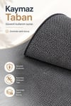 Bambu Yüzey Dokuma Taban Kaymaz Taban Makinede Yıkanabilir Leke Tutmaz Salon Koridor Mutfak Halısı