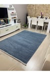 DOKU 2 MAVİ Kaymaz Dokuma Taban Salon Mutfak Koridor Halısı