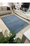 DOKU 2 MAVİ Kaymaz Dokuma Taban Salon Mutfak Koridor Halısı