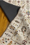 Ege 1924 Yuvarlak Kaymaz Taban Makinede Yıkanabilir Dijital Baskılı Şönil Dokuma Kilim