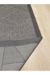 Elit Premium Sisal Halı Antrasit Kaymaz Taban Yıkanabilir Mutfak Halısı Koridor Yolluk Modern Hasır Dokulu
