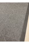Elit Premium Sisal Halı Antrasit Kaymaz Taban Yıkanabilir Mutfak Halısı Koridor Yolluk Modern Hasır Dokulu