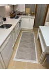 Elit Premium Sisal Halı Bej-Krem Kaymaz Taban Yıkanabilir Mutfak Halısı Koridor Yolluk Modern Hasır Dokulu