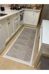 Elit Premium Sisal Halı Bej-Krem Kaymaz Taban Yıkanabilir Mutfak Halısı Koridor Yolluk Modern Hasır Dokulu