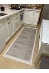 Elit Premium Sisal Halı Bej-Krem Kaymaz Taban Yıkanabilir Mutfak Halısı Koridor Yolluk Modern Hasır Dokulu