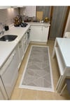 Elit Premium Sisal Halı Bej-Krem Kaymaz Taban Yıkanabilir Mutfak Halısı Koridor Yolluk Modern Hasır Dokulu