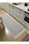 Elit Premium Sisal Halı Gri - Krem Kaymaz Taban Yıkanabilir Mutfak Halısı Koridor Yolluk Modern Hasır Dokulu