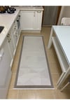 Elit Premium Sisal Halı Krem - Bej Kaymaz Taban Yıkanabilir Mutfak Halısı Koridor Yolluk Modern Hasır Dokulu