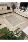 Elit Sisal Kaymaz Taban Makinada Yıkanabilir Bej - Krem Mutfak Koridor Salon Halısı