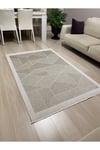 Elit Sisal Kaymaz Taban Makinada Yıkanabilir Bej - Krem Mutfak Koridor Salon Halısı
