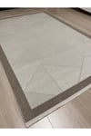 Elit Sisal Kaymaz Taban Makinada Yıkanabilir Krem - Bej Mutfak Koridor Salon Halısı