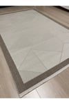 Elit Sisal Kaymaz Taban Makinada Yıkanabilir Krem - Bej Mutfak Koridor Salon Halısı
