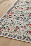 Flower Kaymaz Taban Makinede Yıkanabilir Dijital Baskılı Halı Kilim Yolluk