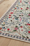 Flower Kaymaz Taban Makinede Yıkanabilir Dijital Baskılı Halı Kilim Yolluk