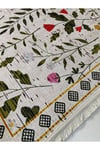 Flower Kaymaz Taban Makinede Yıkanabilir Dijital Baskılı Yolluk Halı Kilim