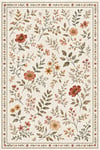 Flower Kaymaz Taban Makinede Yıkanabilir Dijital Baskılı Şönil Kilim Halı Yolluk