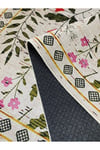 Flower Kaymaz Taban Makinede Yıkanabilir Dijital Baskılı Yolluk Halı Kilim