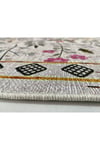 Flower Kaymaz Taban Makinede Yıkanabilir Dijital Baskılı Yolluk Halı Kilim