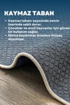 Flower Patchwork Desenli Kaymaz Taban Makinede Yıkanabilir Dijital Baskılı Yolluk Halı Kilim