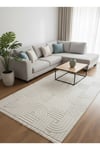 HİSAR 01 KREM Salon Oturma Odası Halısı