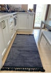 MÜHÜR 34 ANTRASİT Kaymaz Dokuma Taban Soft Oturma Odası Salon Halısı
