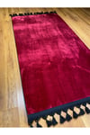 MÜHÜR 36 BORDO Kaymaz Dokuma Taban Soft Oturma Odası Salon Halısı