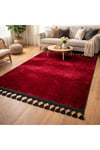 MÜHÜR 36 BORDO Kaymaz Dokuma Taban Soft Oturma Odası Salon Halısı