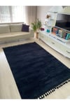PUFFY SİYAH Kaymaz Dokuma Taban Soft Oturma Odası Salon Halısı