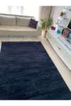 PUFFY SİYAH Kaymaz Dokuma Taban Soft Oturma Odası Salon Halısı