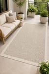 Sisal Desenli Kaymaz Taban Makinede Yıkanabilir Salon Halısı Mutfak Halısı Kordior Halısı