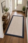 Sisal Desenli Kaymaz Taban Makinede Yıkanabilir Salon Halısı Mutfak Halısı Kordior Halısı
