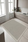 Sisal Desenli Kaymaz Taban Makinede Yıkanabilir Salon Halısı Mutfak Halısı Kordior Halısı
