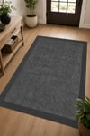 Sisal Desenli Kaymaz Taban Makinede Yıkanabilir Salon Halısı Mutfak Halısı Kordior Halısı