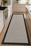 Sisal Desenli Kaymaz Taban Makinede Yıkanabilir Salon Halısı Mutfak Halısı Kordior Halısı