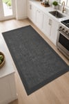 Sisal Desenli Kaymaz Taban Makinede Yıkanabilir Salon Halısı Mutfak Halısı Kordior Halısı