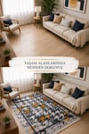Şönil Dokuma Taban Kaymaz Taban Makinede Yıkanabilir Leke Tutmaz Salon Koridor Mutfak Halısı