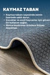Şönil Dokuma Taban Kaymaz Taban Makinede Yıkanabilir Leke Tutmaz Salon Koridor Mutfak Halısı