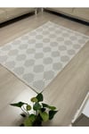 ZÜMRÜT Krem - Vizon Kaymaz Dokuma Taban Makinede Yıkanabilir Salon Mutfak Koridor Halısı