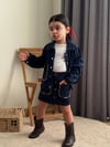 3lü Nakışlı Denim Takım