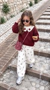 Bebe yaka pantalonlu takım